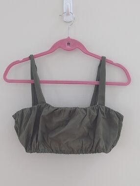 Daily Drills Olive Tank with Wide Straps